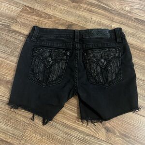 Miss Me black cutoff shorts size 28
